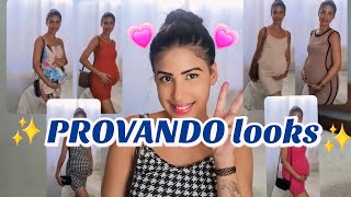 PROVANDO ROUPAS GRÁVIDA PROVANDO LOOKS GRÁVIDA ROUPAS FAVORITAS 💖✨ provando provandolooks [upl. by Tchao]