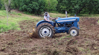 GRUBBING with a Brush Hog Cultivator and Landscape Rake  Ranch Hand Tips [upl. by Akerley]