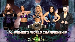 Rhea Ripley amp Fatal 5 Way Womens World Championship Match in WWE Crown Jewel 2023 wwe viral [upl. by Alisander203]