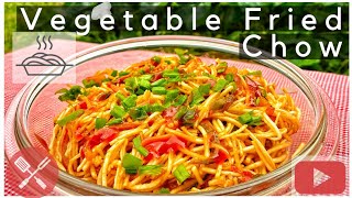 How to Cook Vegetable Fried Chow  Noodles Recipe  Cooking at Home  100  Vegetarian Recipe [upl. by Ellohcin61]