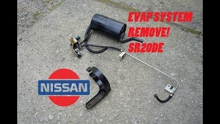 DiY Nissan SR20DE EVAP System Charcoal Canister Delete [upl. by Eserehc]