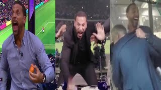 Rio Ferdinand Top Crazy Goal Reactions Man UTD Barcelona PSG Tottenham [upl. by Alyek964]