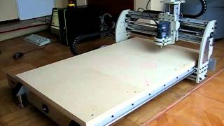 Prueba de movimiento de router CNC [upl. by Arissa]