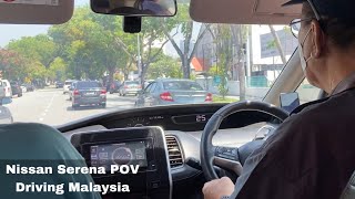 2017 Nissan Serena C27 Highway Star POV Grab Drive Penang Malaysia Georgetown [upl. by Jodi]