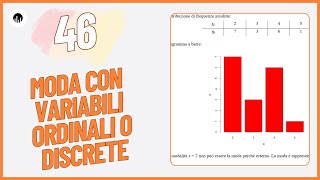 STATISTICA 46  Esercizio sulla moda con variabili ordinali o discrete [upl. by Gracye579]