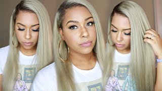 Ash Blonde In Minutes Using Box Dye  Ft WowEbony [upl. by Ajnot]