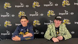 Sarnia Sting post game press conference [upl. by Spracklen]