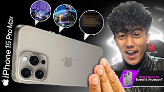 iPhone 15 Pro Max Unboxing🎁 Best Phone for Speed amp Accuracy🤔 Freefire Handcam📲 [upl. by Idelson163]