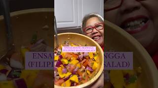 Mama LuLu Cooks Ensaladang Mangga Filipino Mango Salad cookinginshorts [upl. by Amairam]