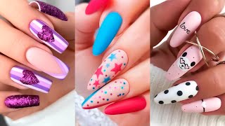 Trendy Nails  Cute Nails  Floral nail designs Nail Art Designs❤️💅  WINTER Nail ART design 697 [upl. by Tenahs]