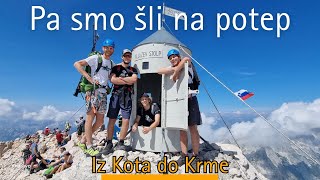 Triglav iz Kota do Krme  Staničev dom  Kredarica  Škrbina  Planika  Krma [upl. by Ardni470]