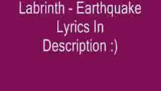 Earthquake Labrinth Lyrics [upl. by Trawets759]