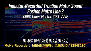 Inductor RecordingCRRC Times Electric IGBTVVVF Foshan Metro Line 2 train [upl. by Hamas259]