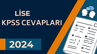 KPSS CEVAPLARI 2024 [upl. by Hairom827]