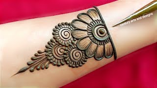 Very beautiful stylish mehndi design  easy arabic mehndi  mehandi design  mehndi design  Mehndi [upl. by Nauj]