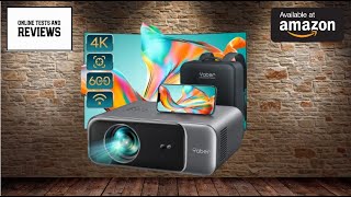 YABER Pro V9 600 ANSI Native 1080P Outdoor Movie Projector Auto 6D Keystone Full Review [upl. by Marylinda873]