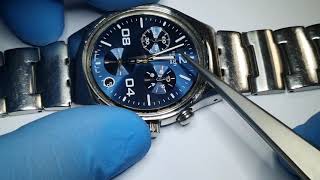 how to change Swatch Irony Chrono Pusher Button [upl. by Nancey116]