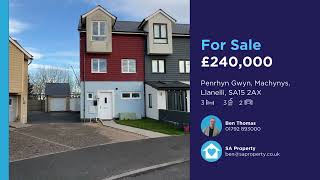 SA Property Tour  Penrhyn Gwyn Machynys Llanelli SA15 2AX [upl. by Matilde385]