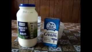 Makeing butter Fresh Vs Shelf Stable cream [upl. by Rosenkranz]