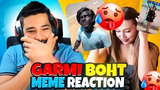 Garmi Boht Meme Reaction 😍  Most Funniest Memes 😂 [upl. by Ylrac]