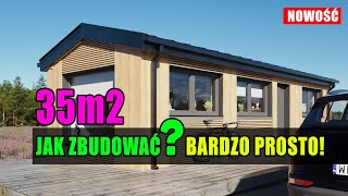 🏠 Dom bez pozwolenia  Dom 35m2 murowany  👷 Instrukcja budowy oraz film instruktażowy [upl. by Leile606]