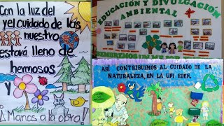 100 MURALES DEL CUIDADO AMBIENTAL  AMBIENTA TU SALON ESCOLAR CON ESTOS BELLOS MURALES [upl. by Llekcir]