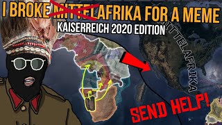 I Broke Mittelafrika for a meme Kaiserreich Hearts of Iron 4 [upl. by Laerdna685]