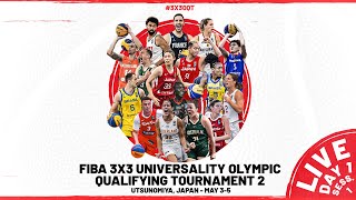 RELIVE  FIBA 3x3 Universality Olympic Qualifying Tournament 2 2024  Day 1Session 1 [upl. by Batchelor]