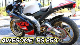 APRILIA RS 250  Awesome Power amp Sound [upl. by Sitoeht]