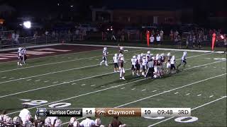 2024 Varsity Football Claymont vs Harrison Central [upl. by Adnwahsar587]