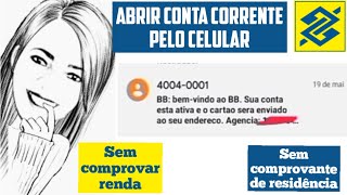 COMO ABRIR CONTA CORRENTE NO BANCO DO BRASIL PELO CELULAR ATUALIZADO 2021 [upl. by Fanchet644]