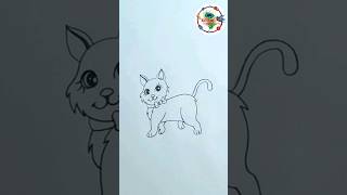 How to draw Cute Cat ❤️ drawing art [upl. by Markman]