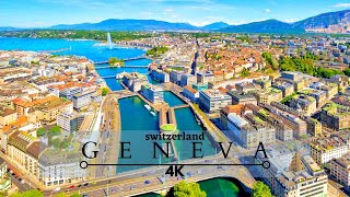 Geneva Switzerland 4K Drone  Cinematic Drone Footage [upl. by Elsbeth511]