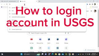 How to Login account in USGS httpsglovisusgsgovapp [upl. by Latoya192]