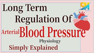 Long Term Regulation Of Arterial Blood Pressure  Physiology  simply Explained [upl. by Nordek460]