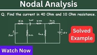 Electrical Circuit Nodal Analysis  Nodal Analysis Steps  Nodal Voltage Analysis Tutorial  KCL [upl. by Akcinahs]