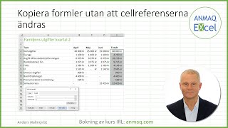 Kopiera formler utan att cellreferenserna ändras [upl. by Nerha339]