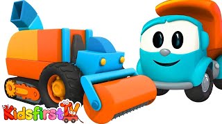 Leo the truck  Baby cartoons Road repair [upl. by Anastase]