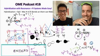 Tricky Diazomethane Hybridization amp Resonance Made Easy  OME Pod Ep 1B Organic Chemistry [upl. by Delahk345]