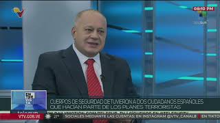 Diosdado Cabello entrevista sobre 400 fusiles decomisados militar de EEUU y otros capturados [upl. by Maison]