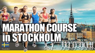 Marathon course at Stockholm Marathon [upl. by Arreis]