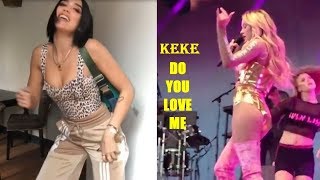 Dua Lipa amp Zara Larson  KEKE DO YOU LOVE ME Drake Dance Challenge [upl. by Frohman]