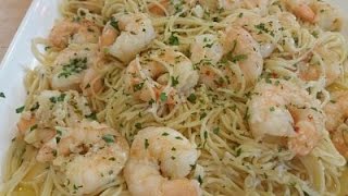 Shrimp Scampi With Angel Hair Pasta Episode 119 [upl. by Nosyrb]