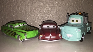 Mattel Pixar Cars 2016 Radiator Springs Classic Back In Time 3Pack [upl. by Reel]