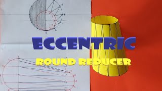 ECCENTRIC REDUCER ROUND How to makefabricate it Sheet Metal Fabrication  ENGLISH Subtitle [upl. by Brodench753]