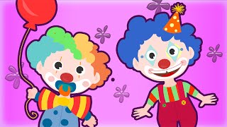 CLOWN SONG  Finger Family Clowns Song for Children [upl. by Latoniah]