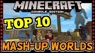 TOP 10 MINECRAFT MASHUP WORLDS  Minecraft Console PS4  Xbox  Wii U  Switch [upl. by Hammock]