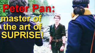 Every Time Peter Pan Pops Up On OUAT  sound effects [upl. by Adnoryt634]