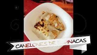 CANELONES DE ESPINACAS CON REQUESÓN [upl. by Esojnauj]