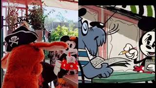 DISNEY FOLKMANIS PUPPETS  MICKEY MOUSE CARTOONS in REAL LIFE  JustinTalksPuppets [upl. by Adlin996]